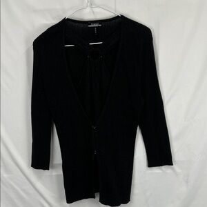 B Street - Women’s Sweater - Black Glitter - Medium